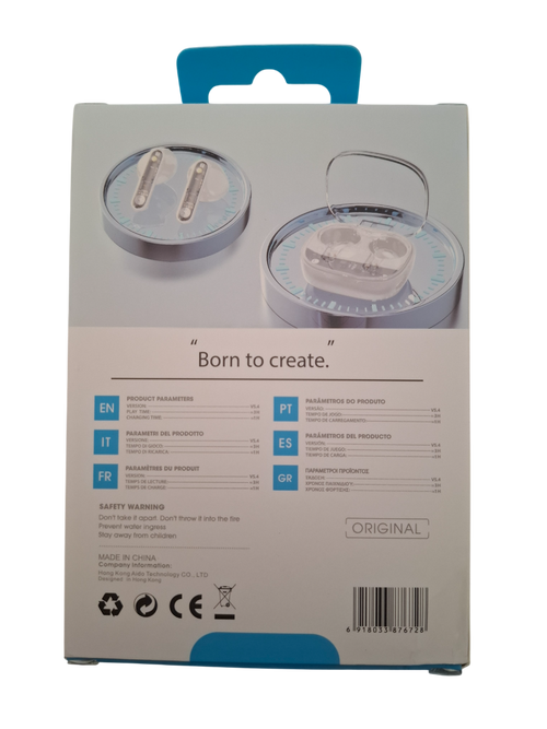 Bežične In-Ear slušalice ZERO Noise - Pure Bass TWS134 - bijele