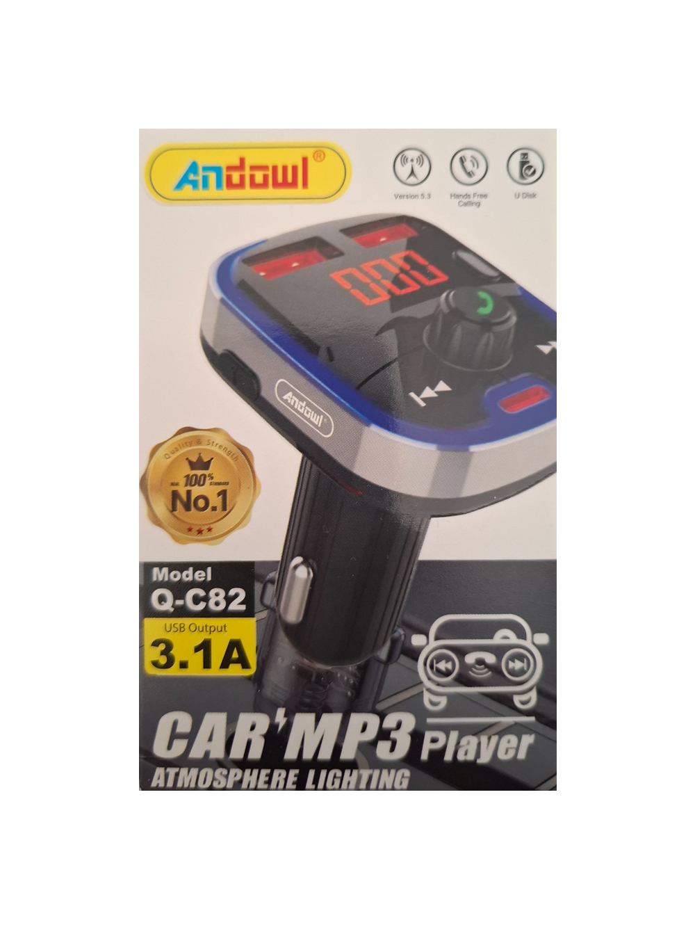 Auto MP3 plejer i auto punjač Q-C82