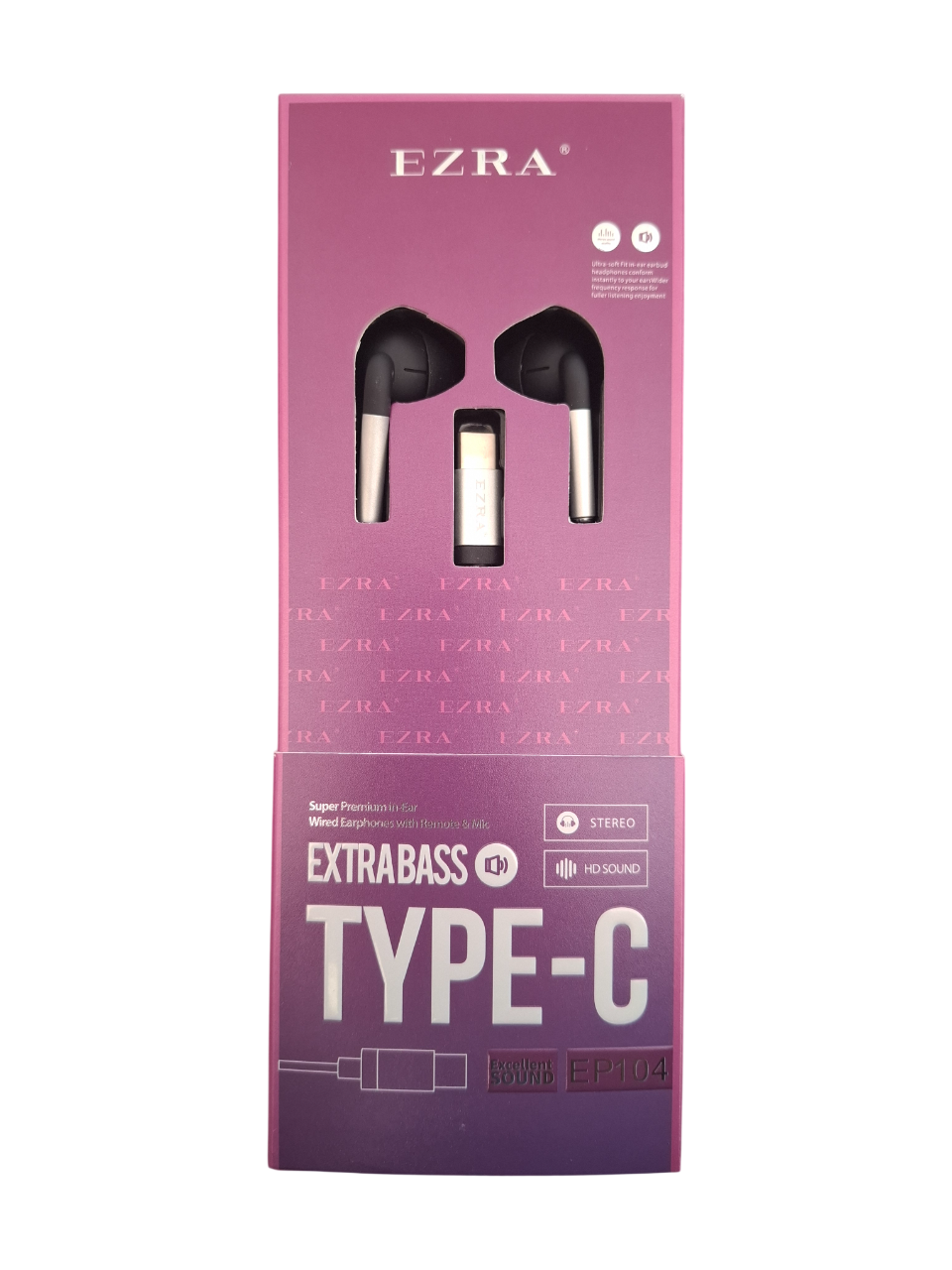 In-Ear slušalice sa Type-C priključkom i pojačanim basom EP104 - srebrne