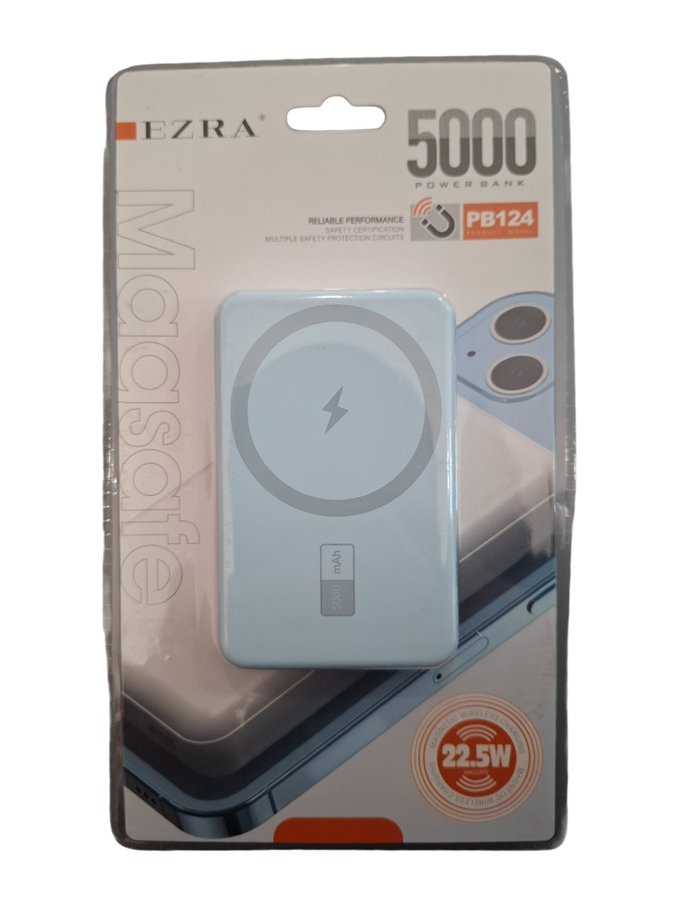 Prenosni punjač (Power Bank) MagSafe PB124 5000 mAh plavi