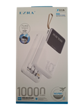 Prenosni punjač (Power Bank) sa kablovima PB61 10000 mAh bijeli