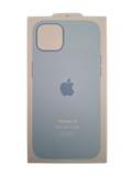 Silikonska maska za iPhone 15 (MagSafe) - svijetlo plava